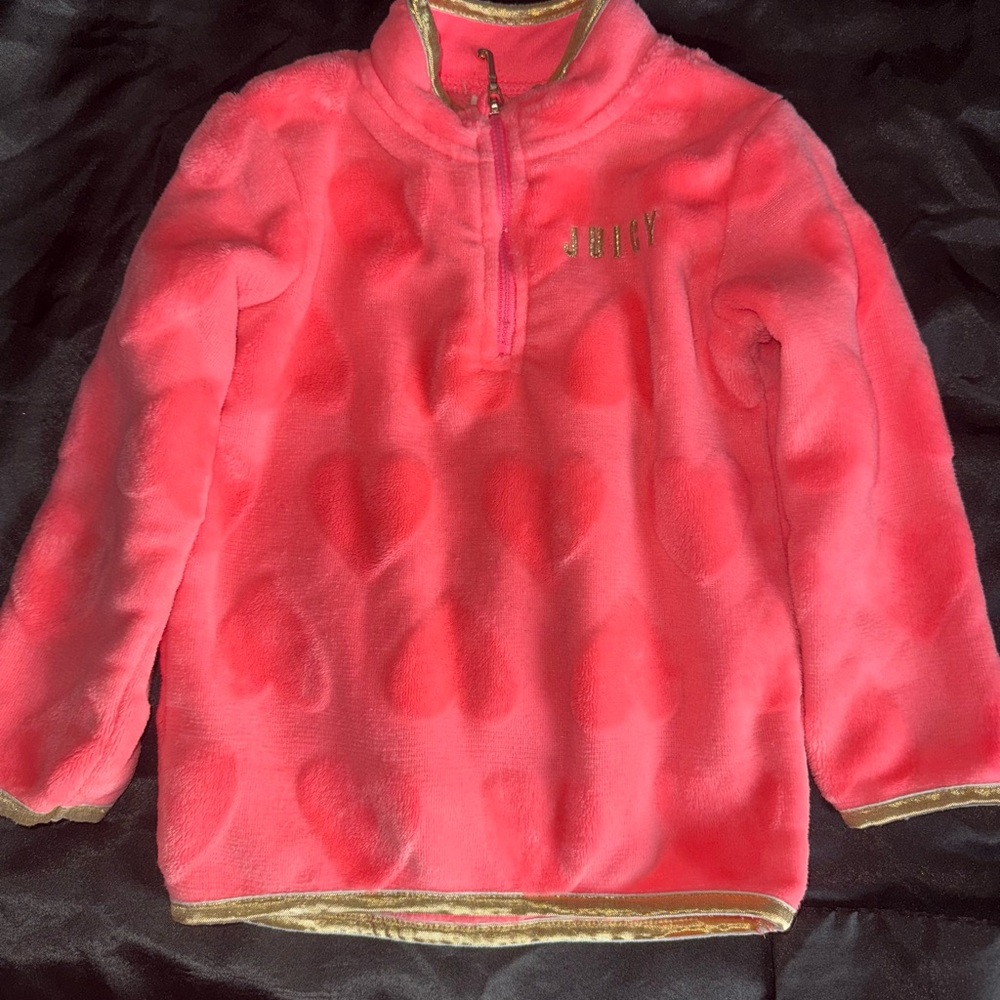 Juicy Couture Pink Fleece Kids Pullover